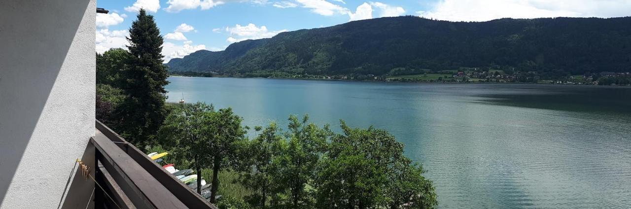 Anna Seeblick Appartement, Haus Haensel&Gretel Am Ossiachersee Mit Direktem Seezugang, Hallenbad, Skiarena Gerlitzen Bodensdorf Kültér fotó