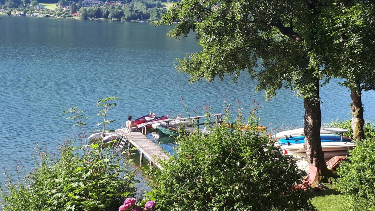 Anna Seeblick Appartement, Haus Haensel&Gretel Am Ossiachersee Mit Direktem Seezugang, Hallenbad, Skiarena Gerlitzen Bodensdorf Kültér fotó