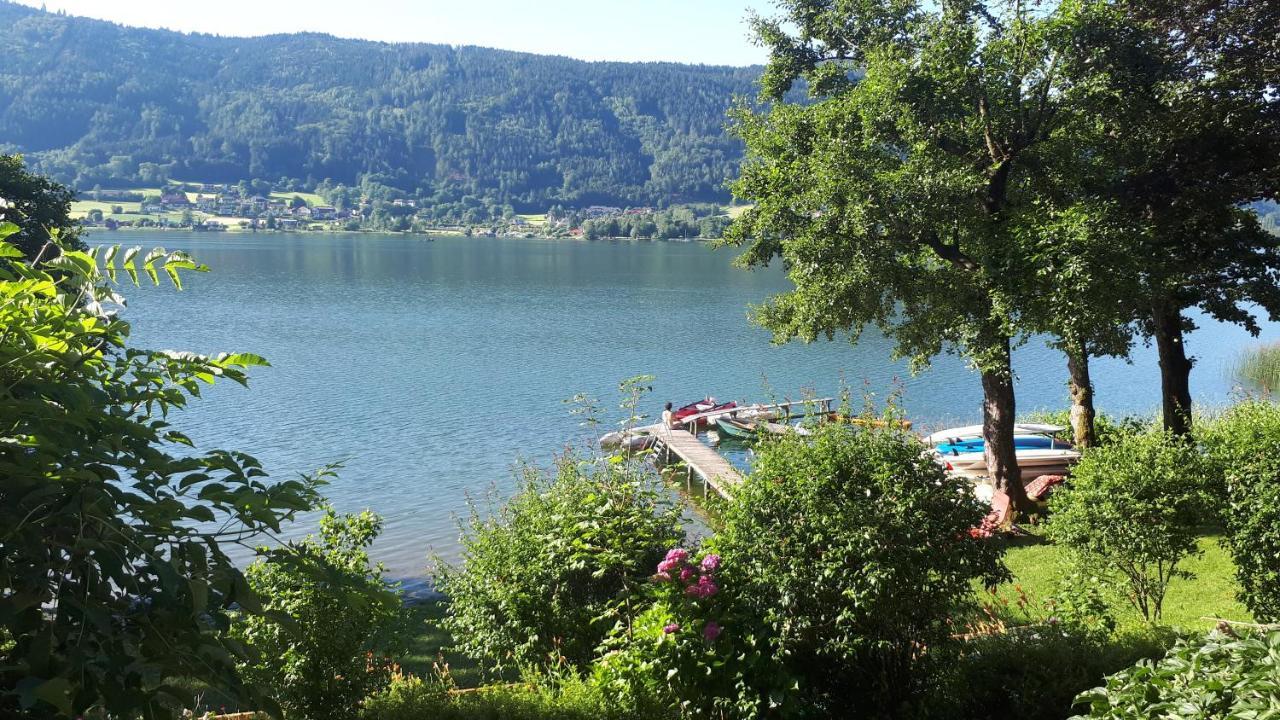 Anna Seeblick Appartement, Haus Haensel&Gretel Am Ossiachersee Mit Direktem Seezugang, Hallenbad, Skiarena Gerlitzen Bodensdorf Kültér fotó