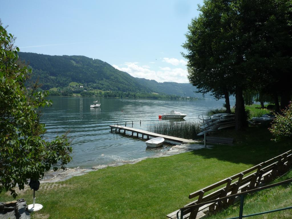 Anna Seeblick Appartement, Haus Haensel&Gretel Am Ossiachersee Mit Direktem Seezugang, Hallenbad, Skiarena Gerlitzen Bodensdorf Kültér fotó