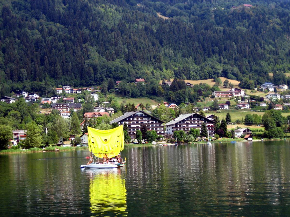 Anna Seeblick Appartement, Haus Haensel&Gretel Am Ossiachersee Mit Direktem Seezugang, Hallenbad, Skiarena Gerlitzen Bodensdorf Kültér fotó